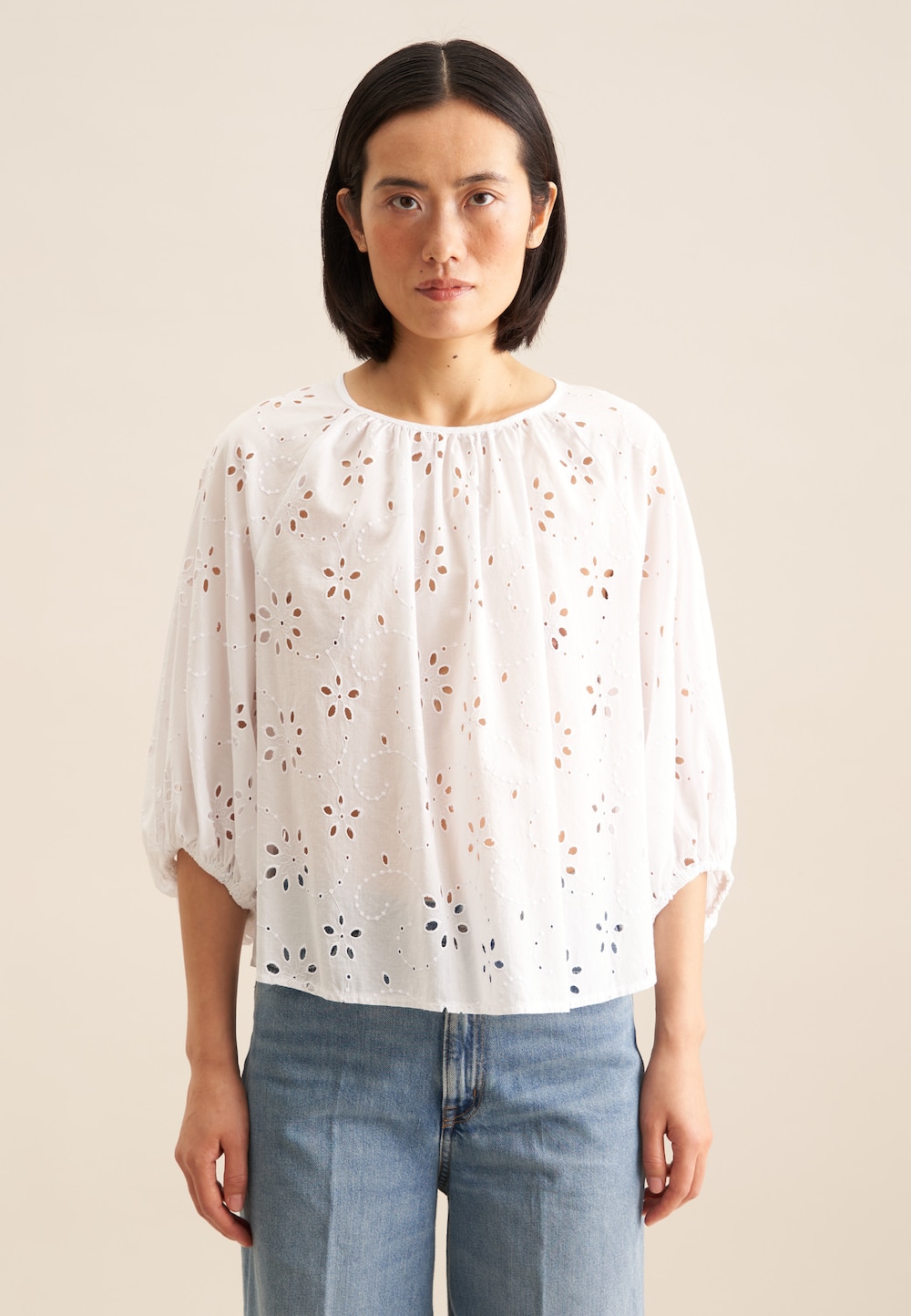 Damen Shirtbluse - Stickerei