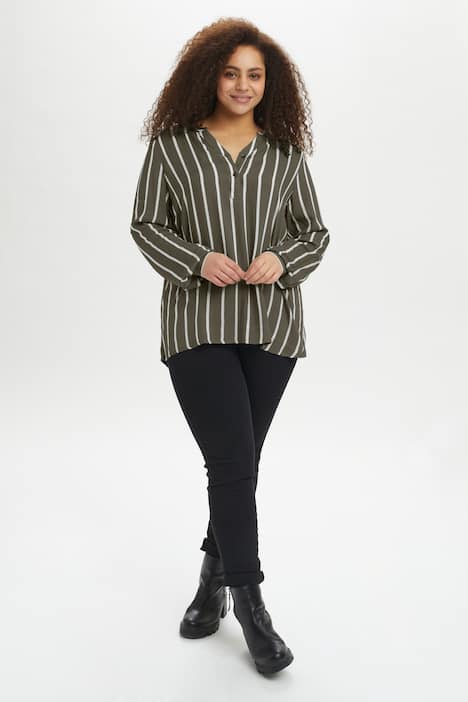 Langarm-Bluse Regular fit