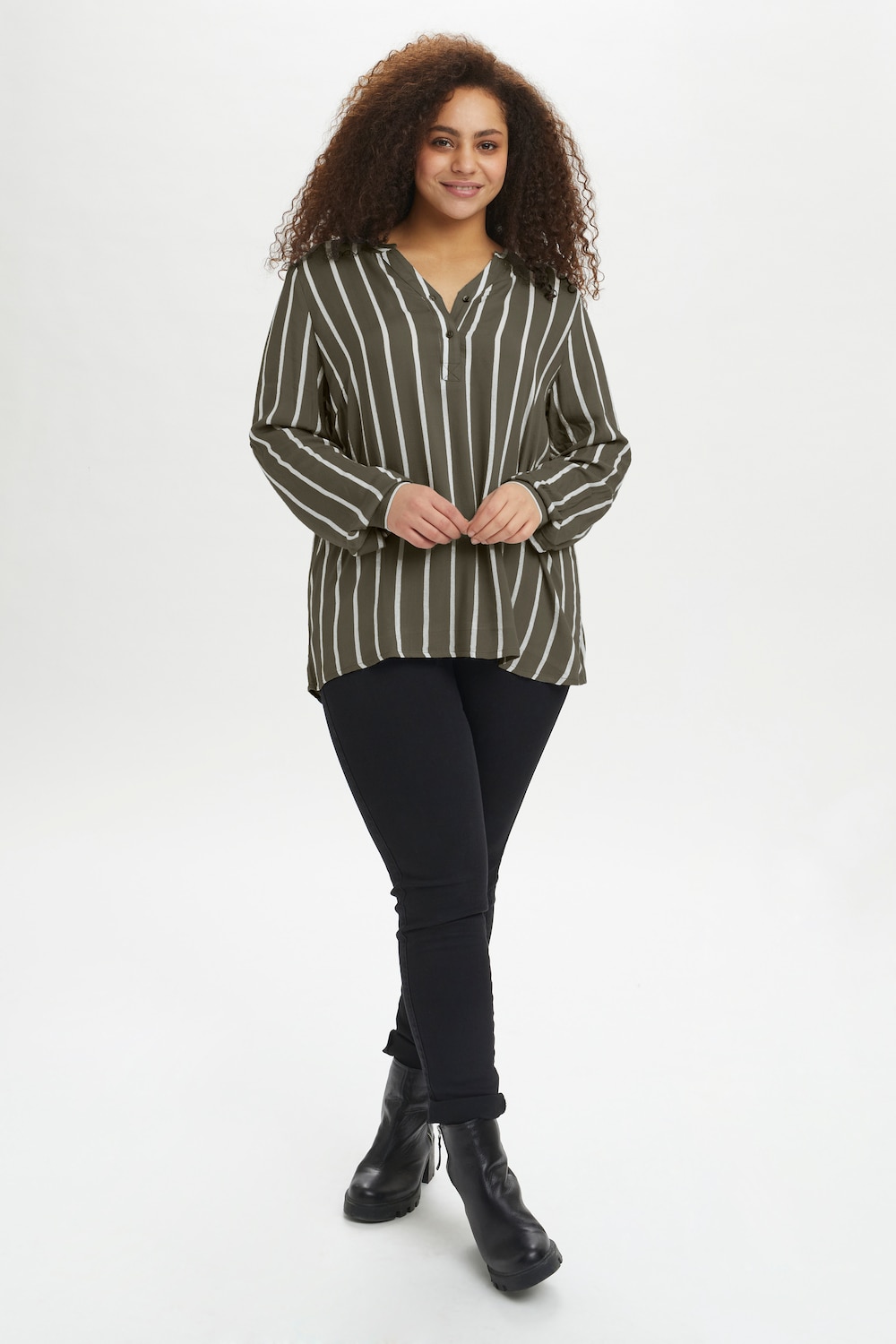 Langarm-Bluse Regular fit