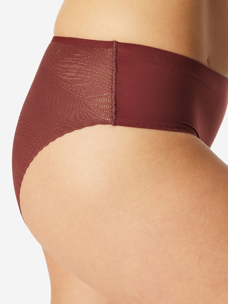 Schiesser Damen Tai-Slip Invisible Soft Lace - burgund