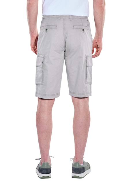 Herren Bermuda mit Tunnelzug , Silbergrau