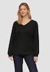 Scuba-Sweatshirt mit V-Ausschnitt