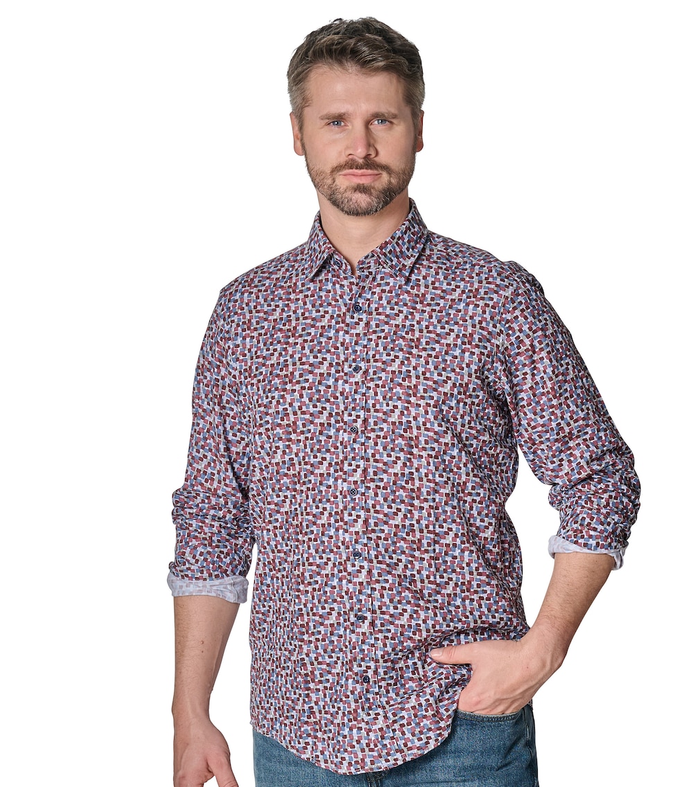 Freizeithemd Print Casual Fit