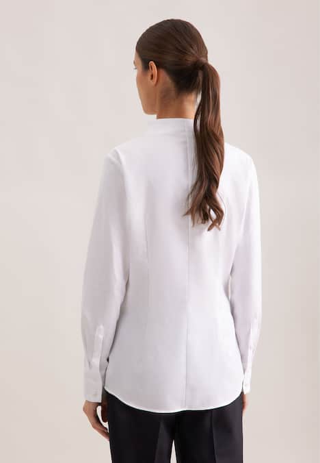 Damen Kelchkragenbluse - Uni