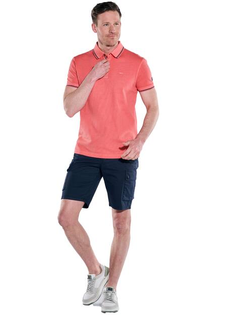 engbers Herren Polo-Shirt uni , Hellrot