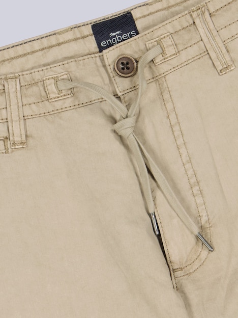 Herren Bermuda mit Tunnelzug , Beige