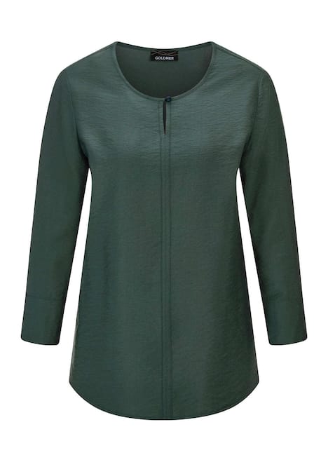 GOLDNER Blouse met ronde hals Blouse met ronde hals in viscosemix met structuur