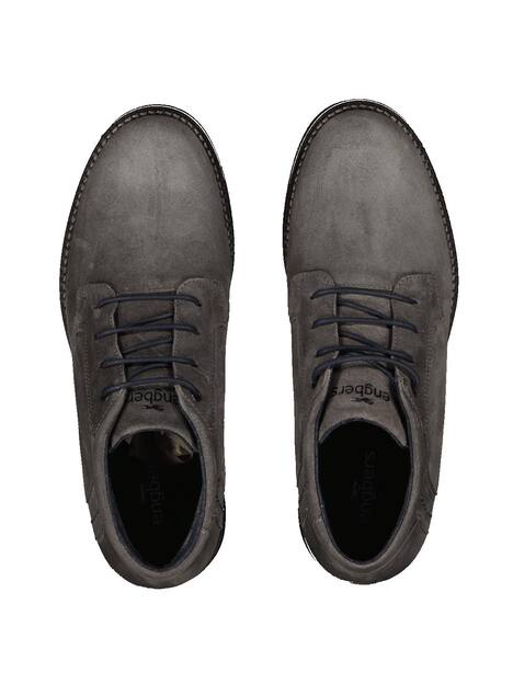 engbers Herren Boots aus Leder , Dunkelgrau
