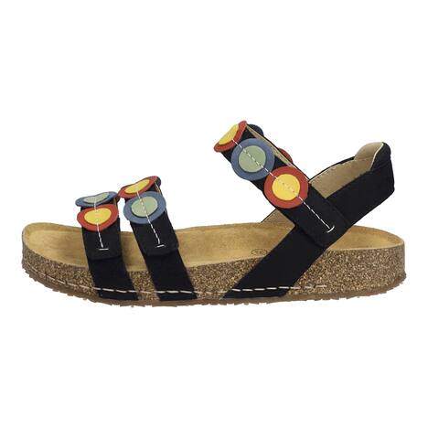 Damen Sandale Hannah 13, schwarz-kombi