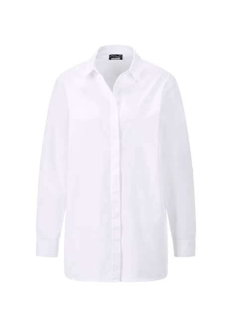 Baumwollbluse mit Hemdkragen