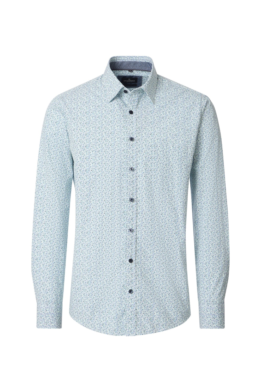 Freizeithemd Langarm Print Comfort Fit