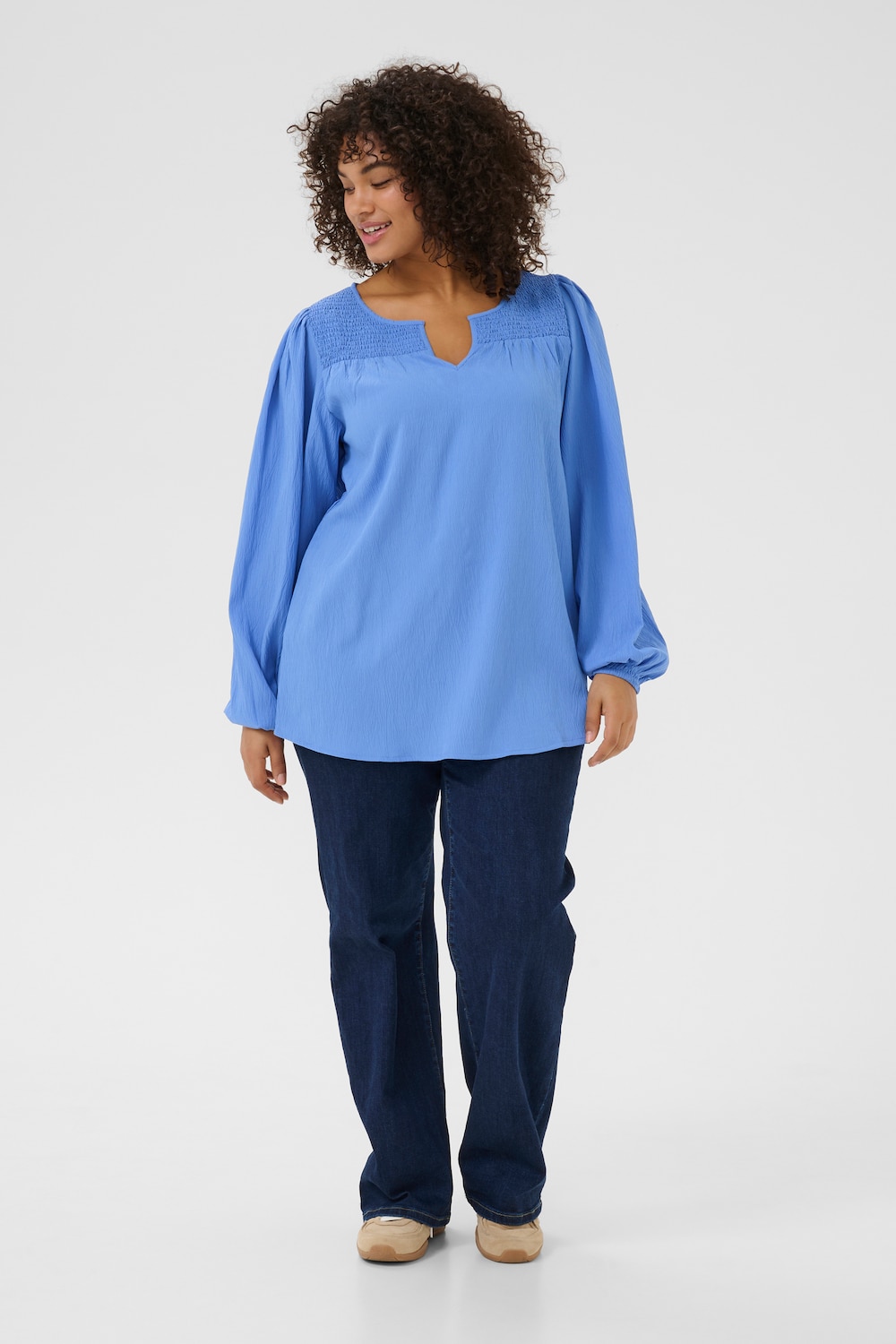 Langarm-Bluse Regular fit