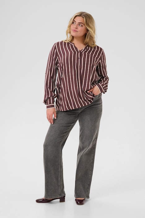 Langarm-Bluse Regular fit