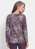 Shirt met lange mouwen en print, boothals