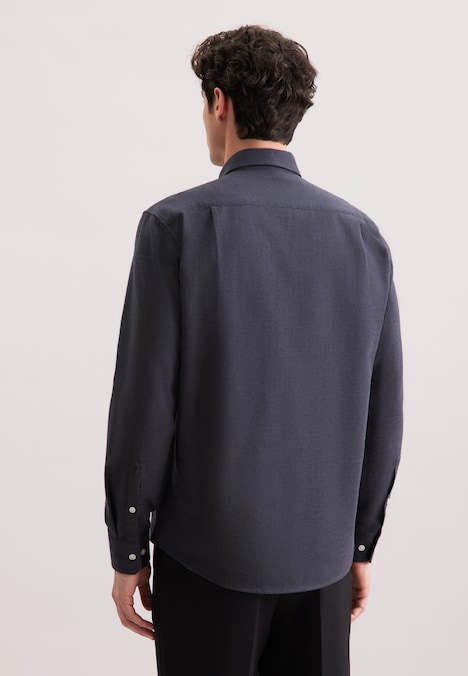 Herren Flanellhemd - Uni