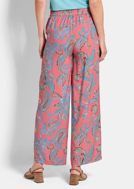 Leichte Sommerhose mit Paisley-Print