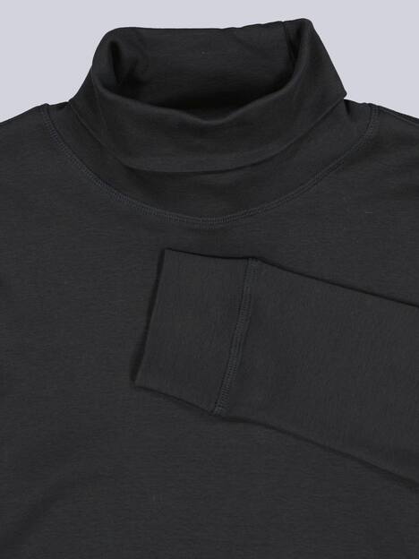 engbers Herren Langarmshirt mit Rollkragen , Schwarz
