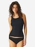 Schiesser Damen Unterhemd 4-Pack Modern Multipacks - schwarz-grau