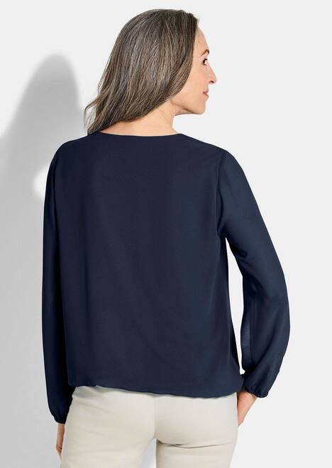 GOLDNER Blouse Elegante blouse van chiffon