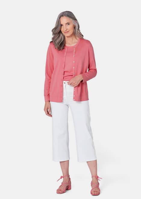 Figurnahes Twin-Set aus Pima-Baumwolle