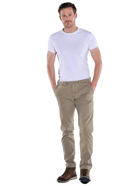 engbers Herren Chino regular , Braunbeige