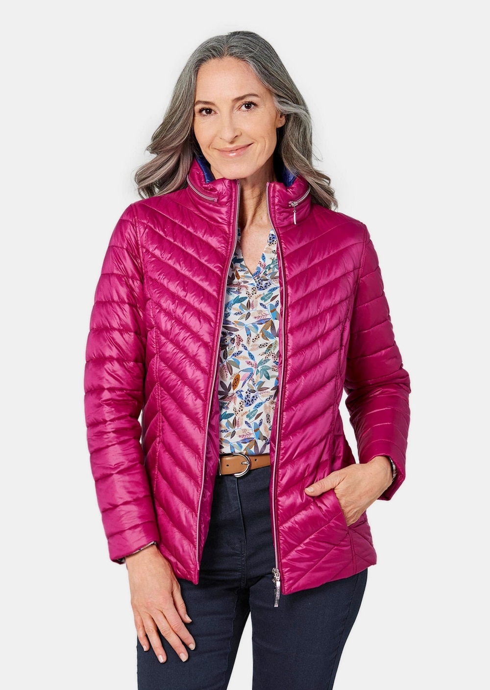 Leichte Steppjacke in knitterarmer Ware