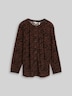 Bluse mit Leo-Print