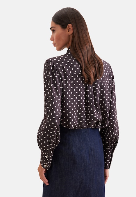 Damen Ausgestellte Bluse - Druck