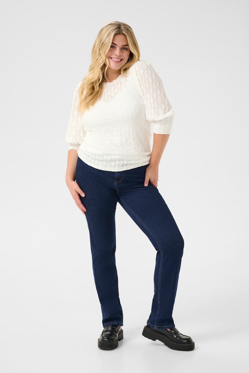 Langarm-Bluse Regular fit