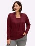 Pullover Langarm Jersey Meliert