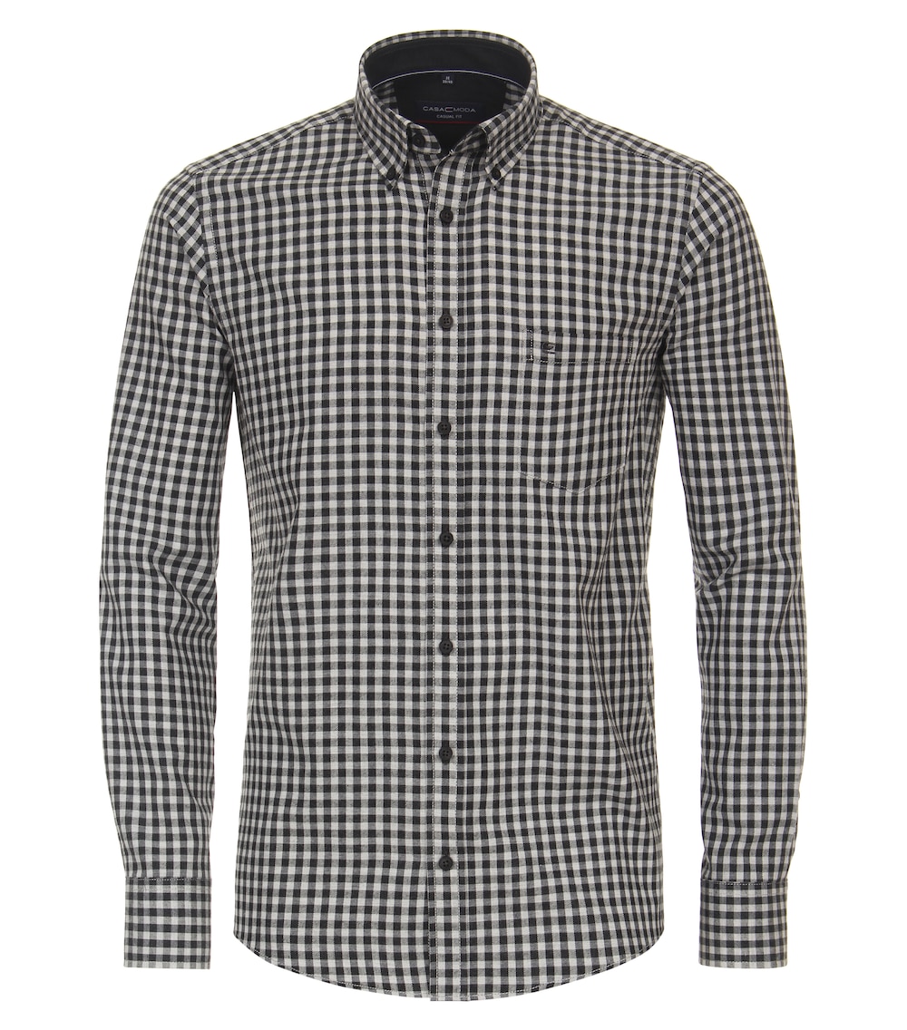 Flanellhemd kariert Casual Fit