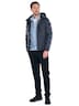Herren Steppjacke mit abnehmbarer Kapuze , Saphirblau