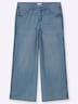 Jeans Jeans mit geflochtenen Streifen am weiten Bein normal Formbund