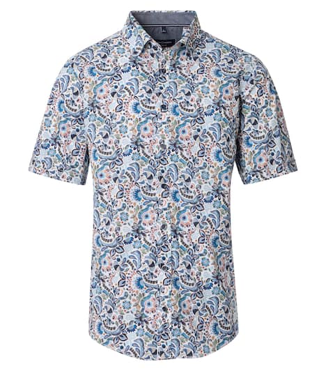 Freizeithemd Kurzarm Print Casual Fit