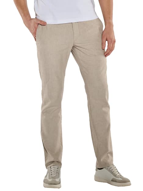 engbers Herren Chino mit Tunnelzug , Naturweiss