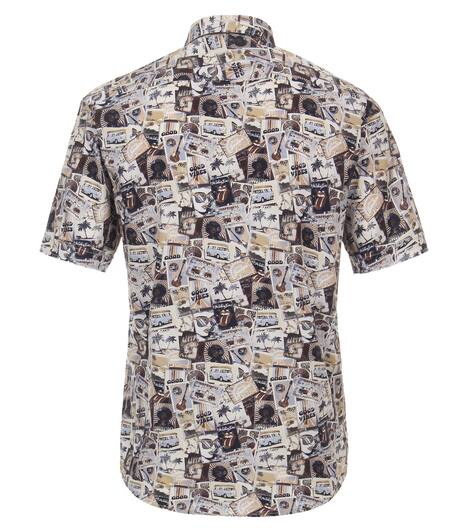 Freizeithemd Kurzarm Print Casual Fit