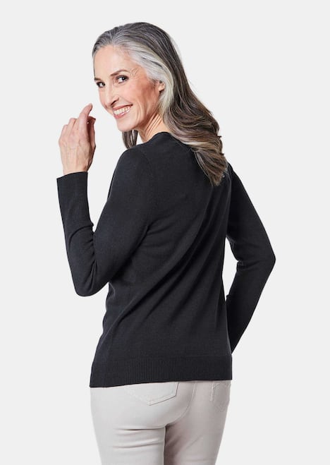 Pullover mit V-Ausschnitt