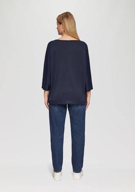 O-Shape-Shirt mit Fledermausarm