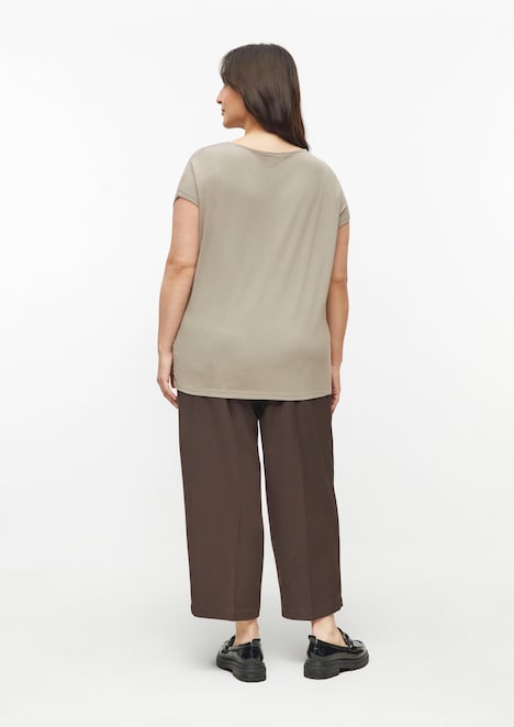 Twill-Hose mit Barrel Leg