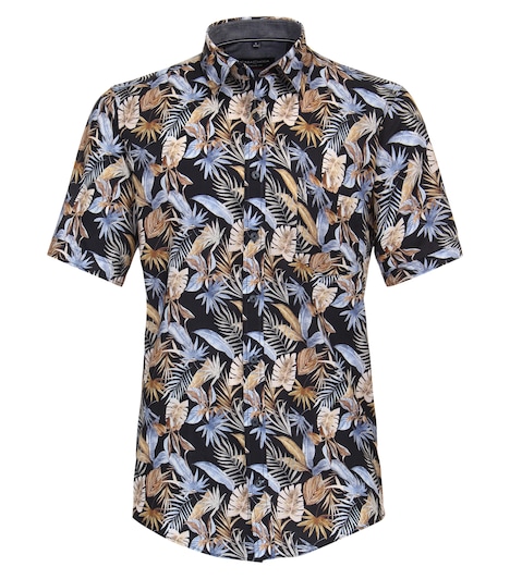 CASAMODA Freizeithemd Kurzarm Print Casual Fit