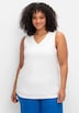 Tanktop Ärmellos Uni Ohne Kragen