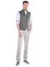 Herren Sakkoweste mit Reißverschluss , Beige