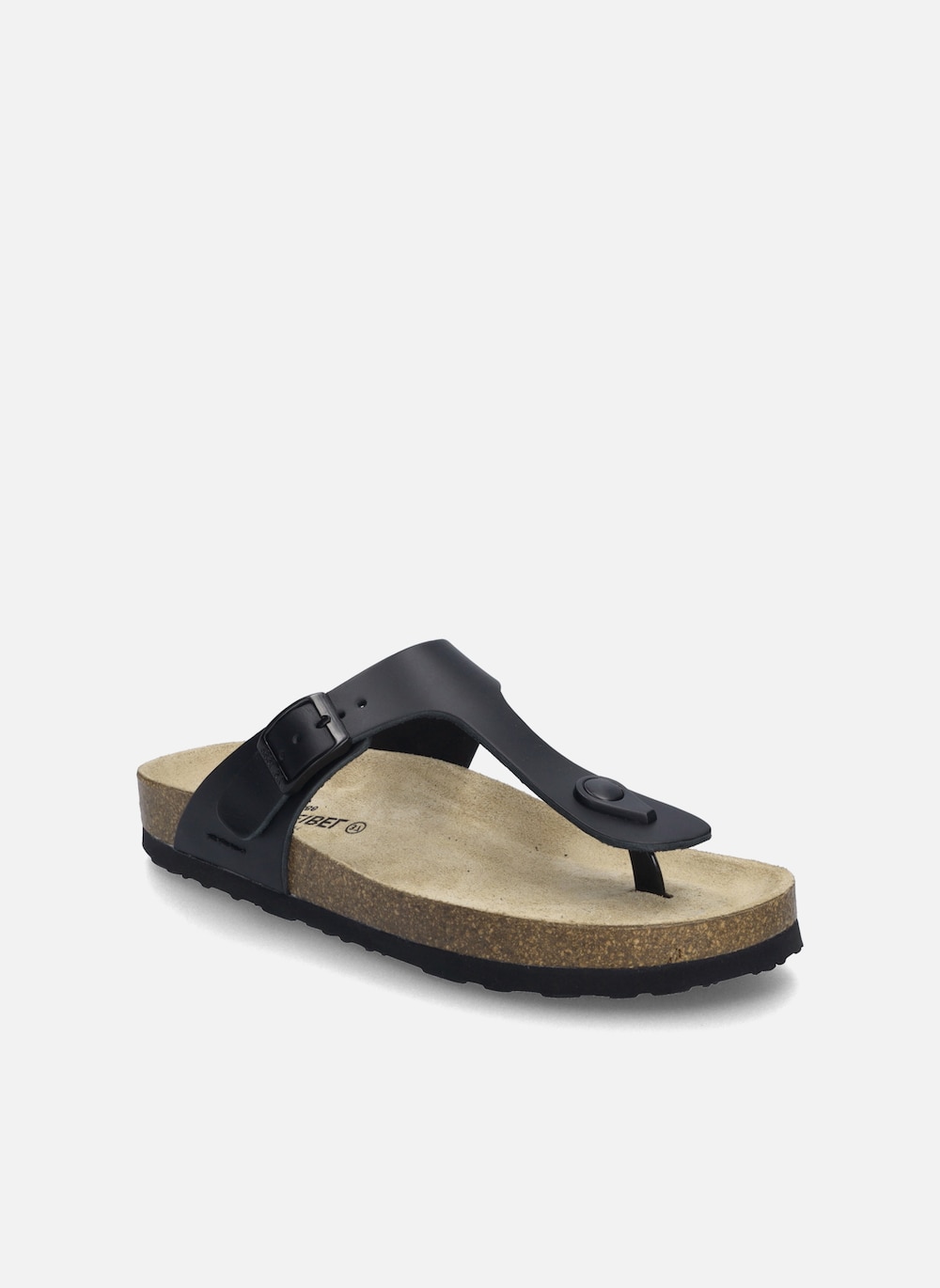 Damen Zehentrenner Hermine 02, schwarz
