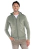 Herren Sweatjacke mit Kapuze , Khaki