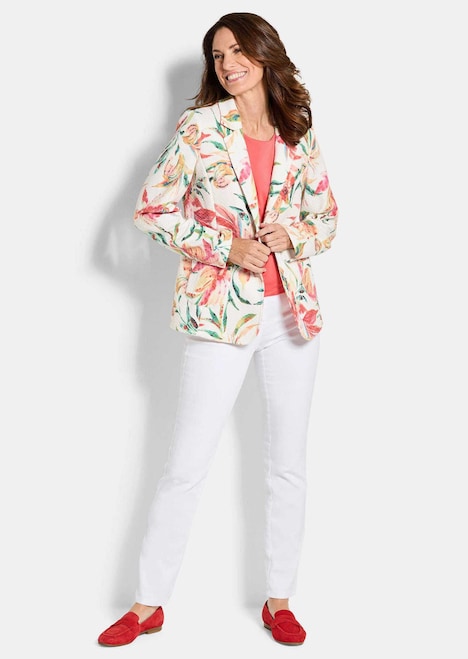 Jacquardblazer met wafelstructuur