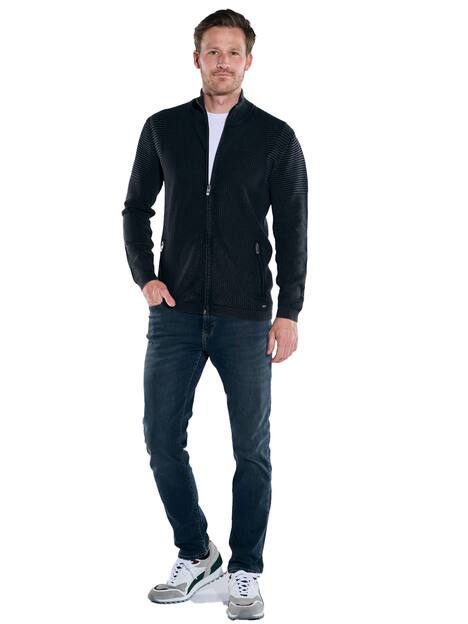engbers Herren Cardigan regular , Anthrazit