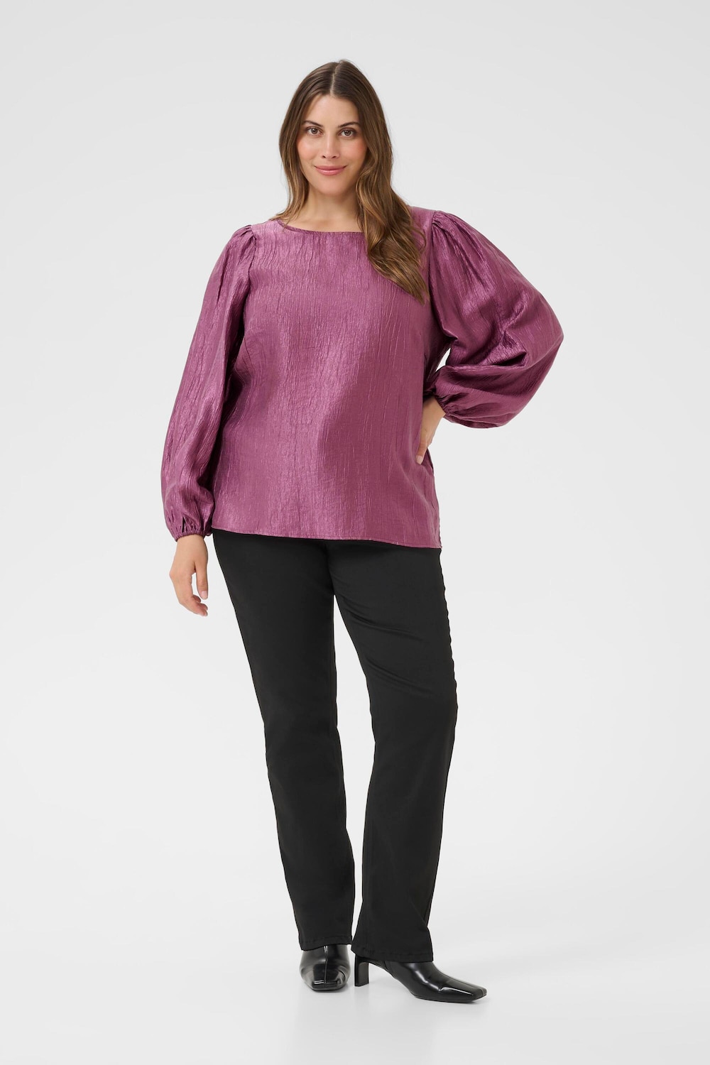 Langarm-Bluse Regular fit