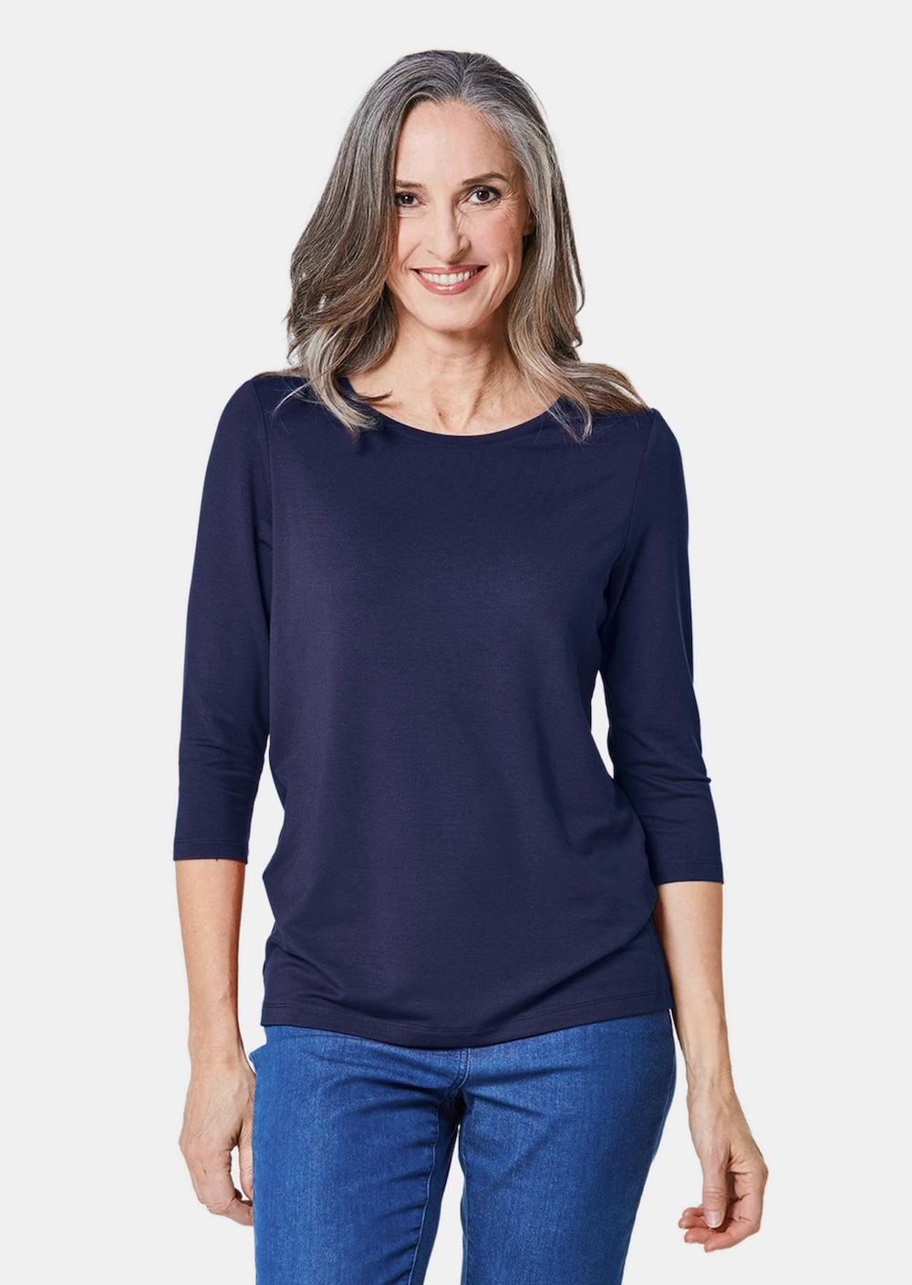 Kombifreundliches Shirt mit ¾ Arm