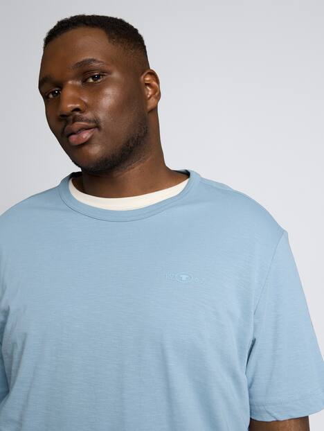 Basic T-Shirt aus Baumwolle