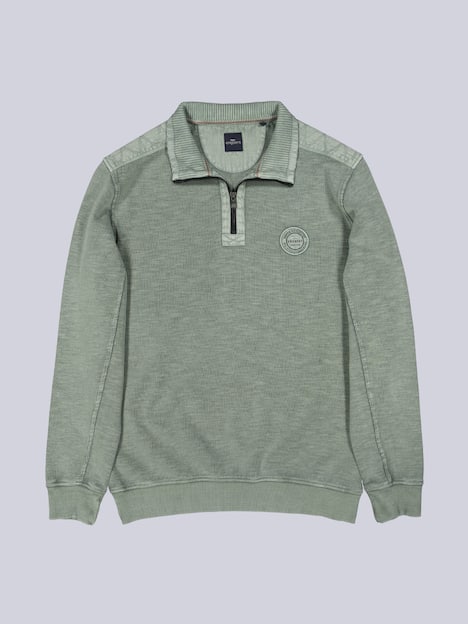 engbers Herren Sweatshirt strukturiert , Gruen